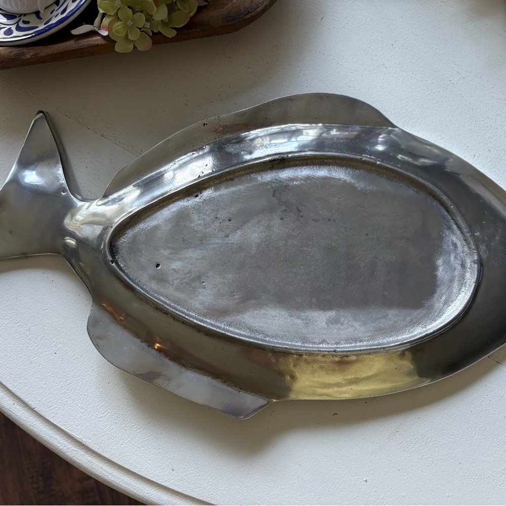 Silver Fish-Shaped Serving Tray. From Mexico - Picture 3 of 5